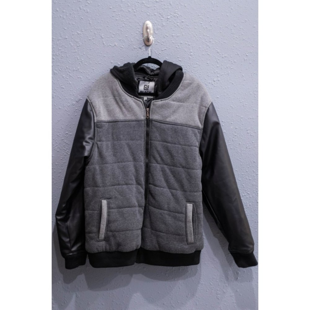 Rue 21 Black Gray and Black Sweatshirt Jacket, Size XXL